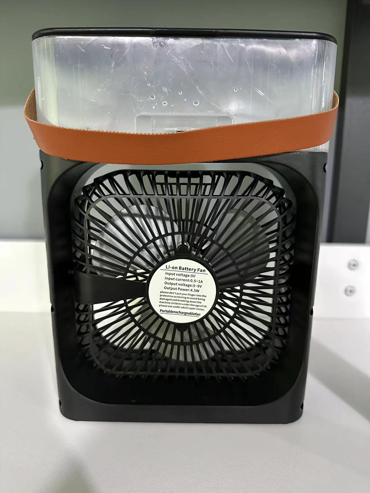 五口喷雾风扇​五喷头七色夜灯三挡调节USB充电风扇小风扇五孔风扇详情5