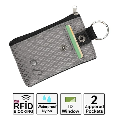 Cross-Border New Portable Rfid Signal Shielding Zero Wallet Go Out To Steal Card Bag With Lanyard Document Protective Sleeve 4