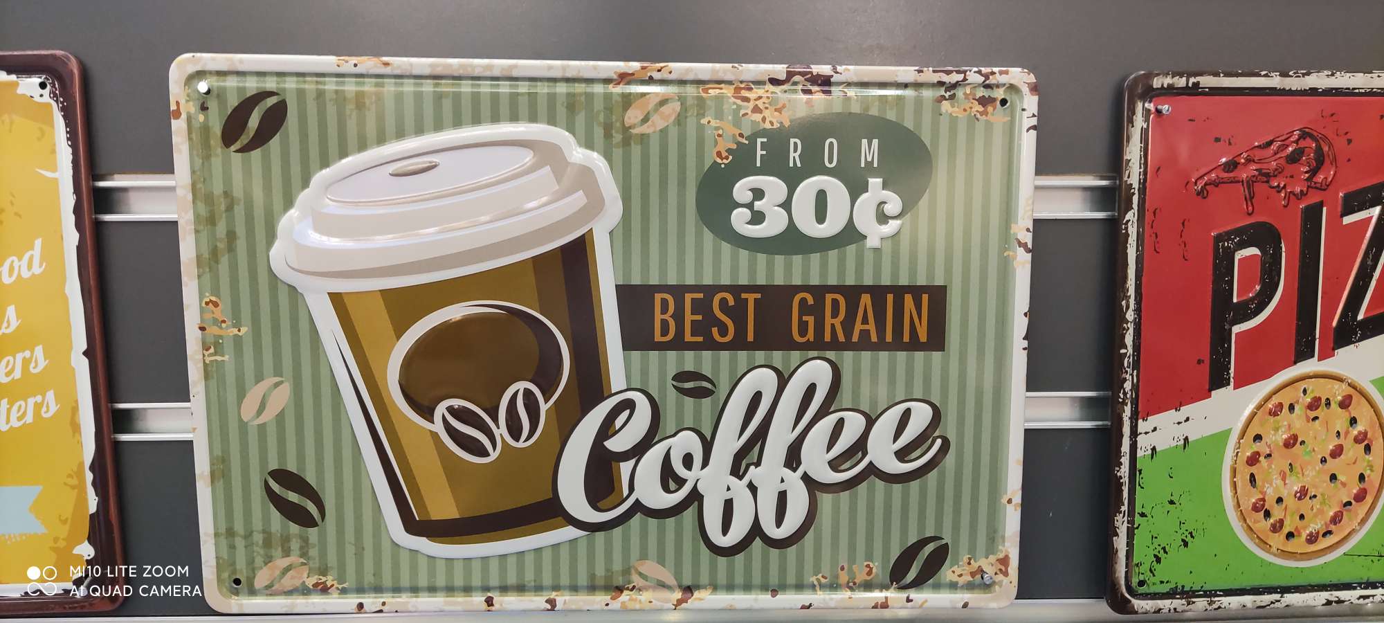 咖啡杯铁皮画