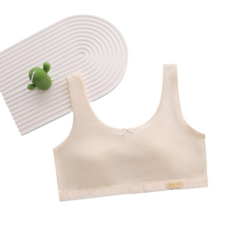 Traceless rabbit ears little vest for girls Junior high school sports bra for high school students Growing girls underwear Item Picture