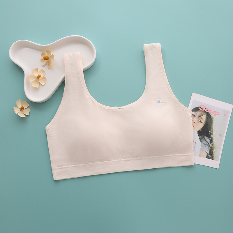 Girls bra small vest bare ammonia underwear female middle and high school girls puberty students sports shock summer Item Picture