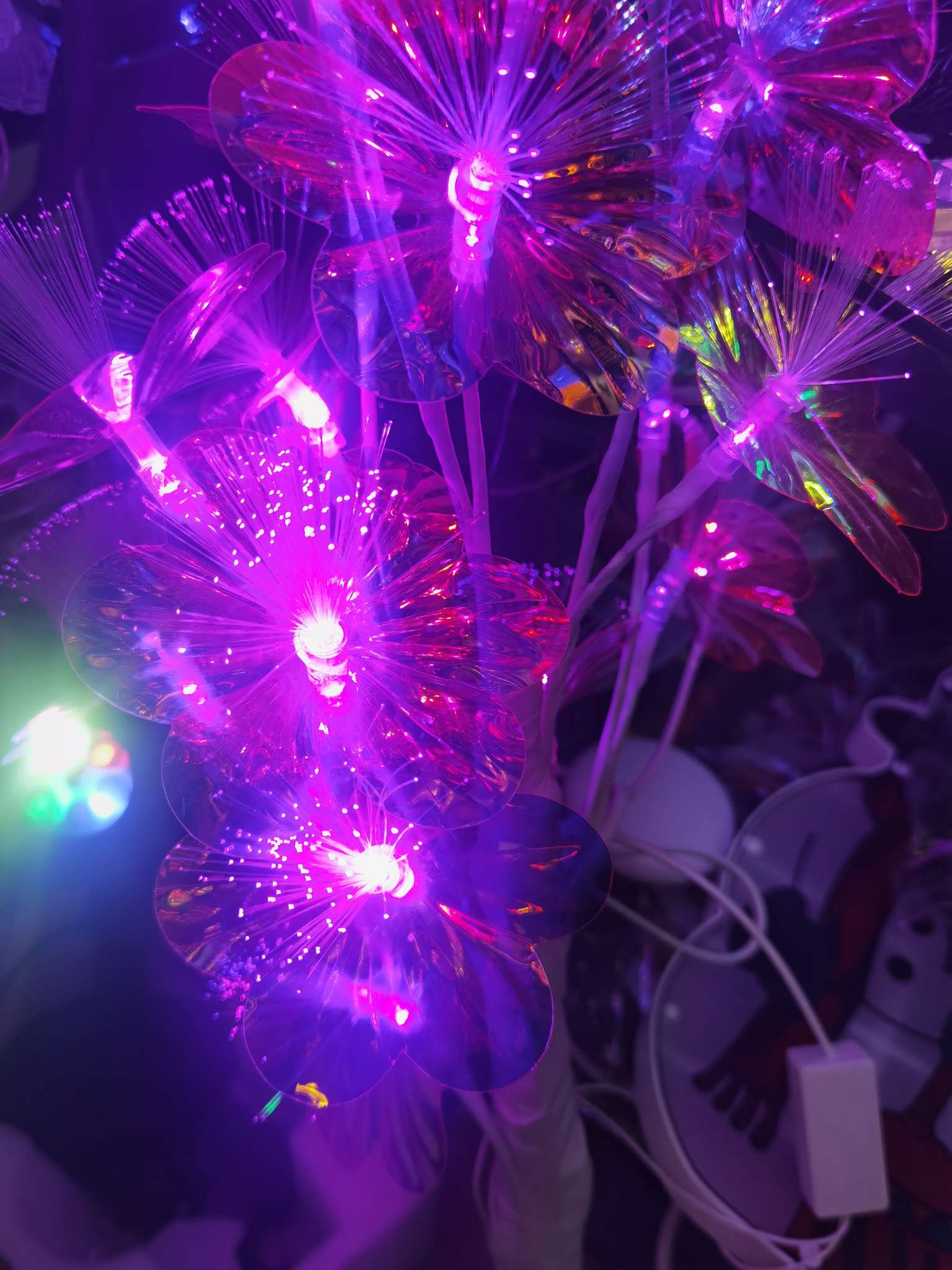室外LED灯串 灯饰照明 节日灯户外 装饰气球灯串 LED泡泡鱼 彩色晶瓷画 灯光璀璨 美丽夜景