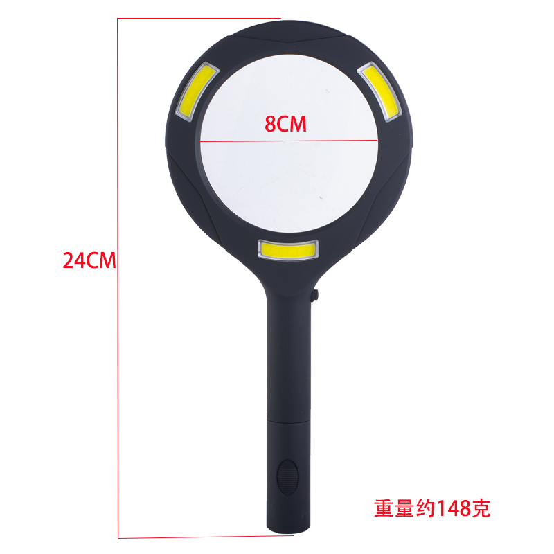 9033COB阅读灯放大镜 3倍光学玻璃镜片收藏古玩鉴赏 老年人放大镜扩大详情6