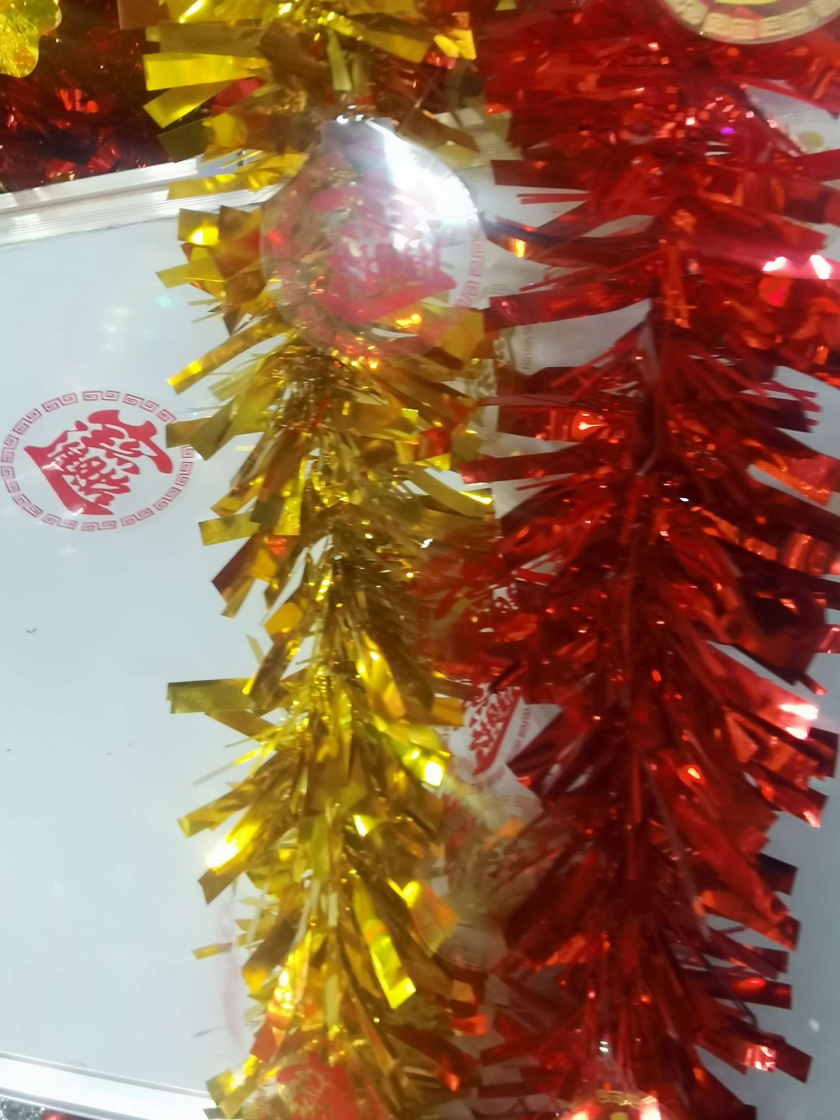 彩条，拉花白底实物图