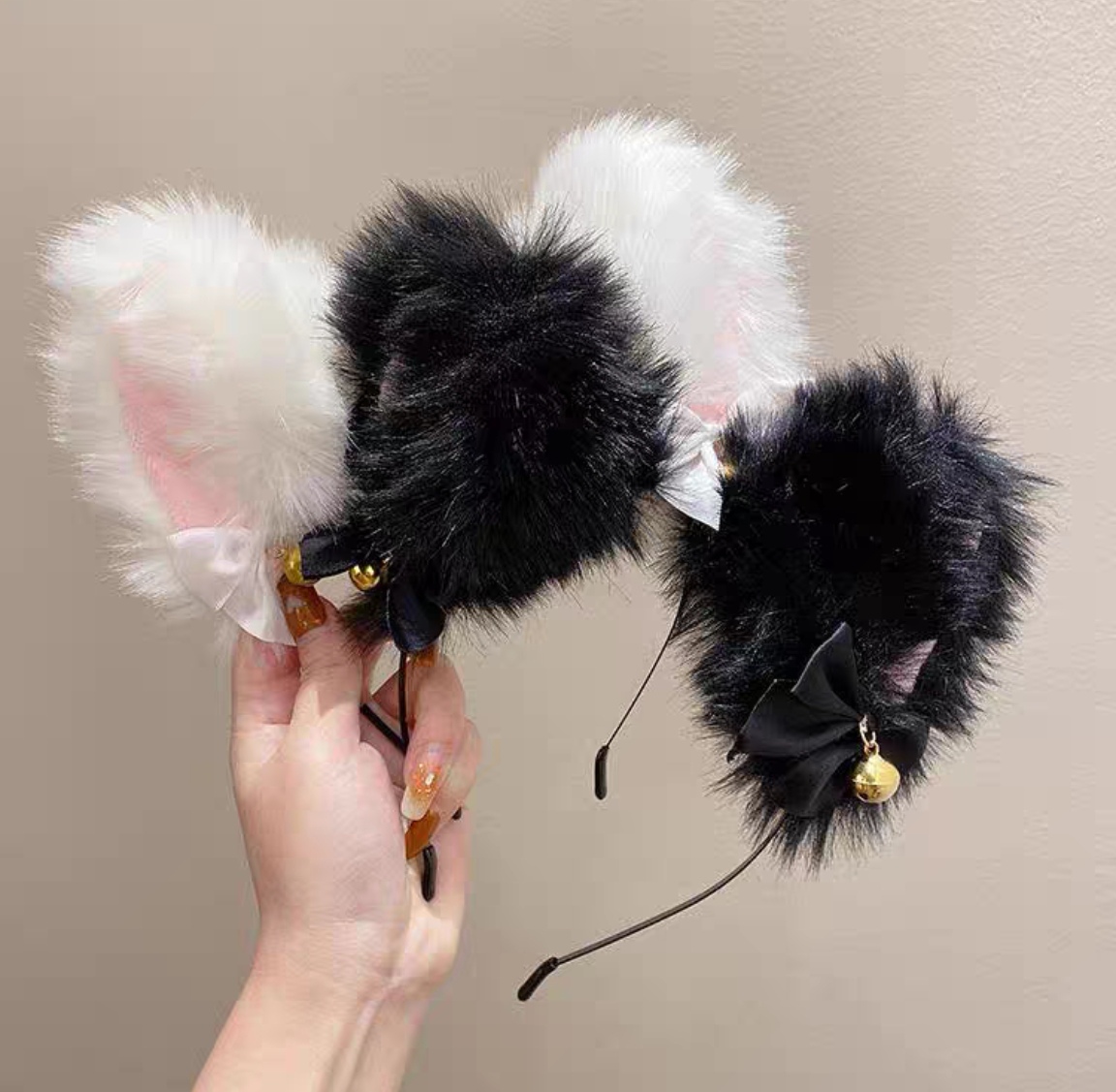 猫耳朵发饰发箍女性感狐狸头饰猫咪头箍铃铛直播间道具搞笑发卡兔