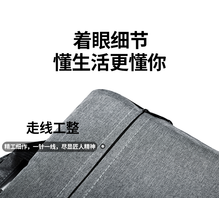 新款通勤笔记本电脑包时尚简约公文包大容量户外文件包手提斜挎包详情6