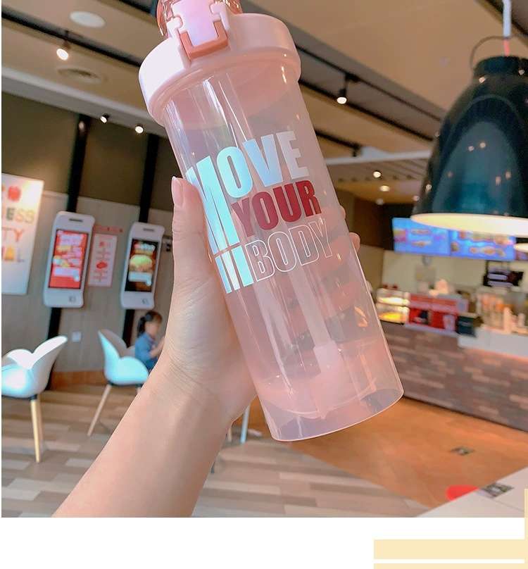 X19-24338运动吸管杯带锁扣蛋白粉摇摇杯800ml大容量运动水杯详情图4