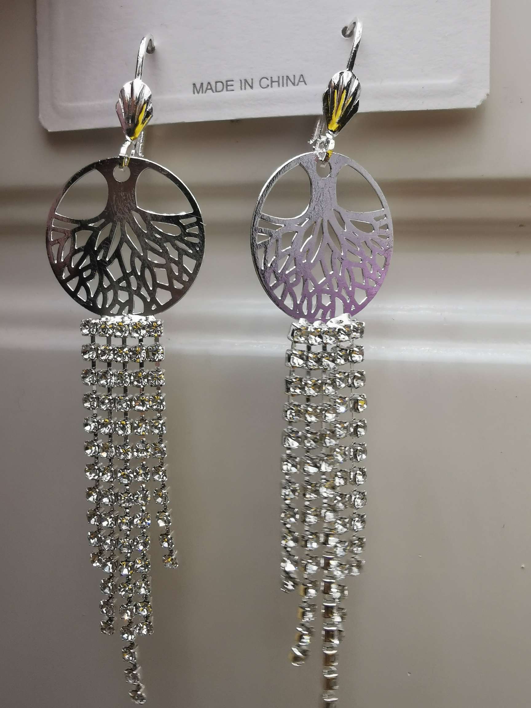 烧焊锆石耳饰 独特设计饰品 优雅女士耳环 精致时尚耳饰 高档耳环饰品