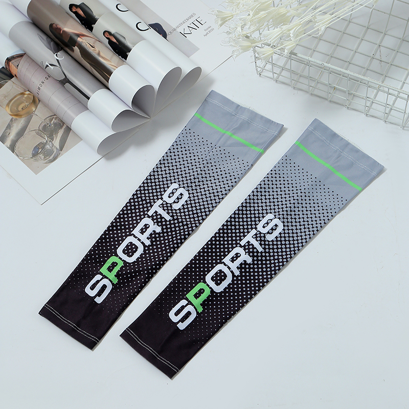 Cross-Border Men's Cycling Sun Protection Ice Sleeve Outdoor Uv Protection Arm Sleeve Summer Thin Ice Silk Sleeve Billiard Cue Belt Manual Billiard Cue Chinese Style details Picture