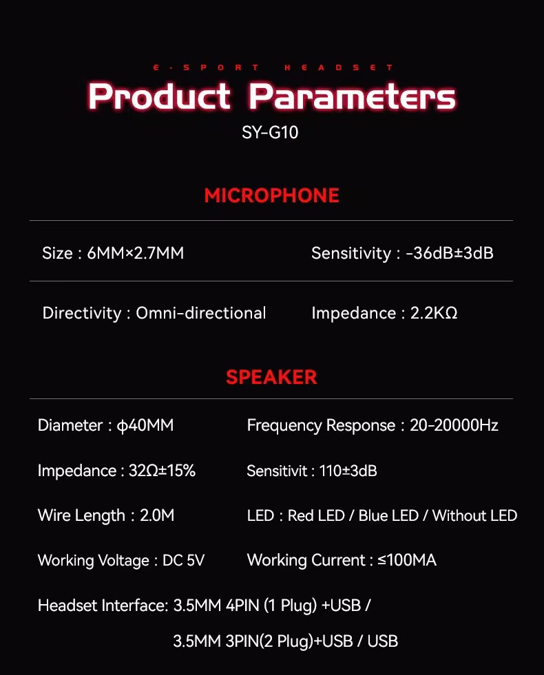SY-G10有线PS5耳机游戏电脑Switch耳机带头戴式吃鸡电竞P详情15