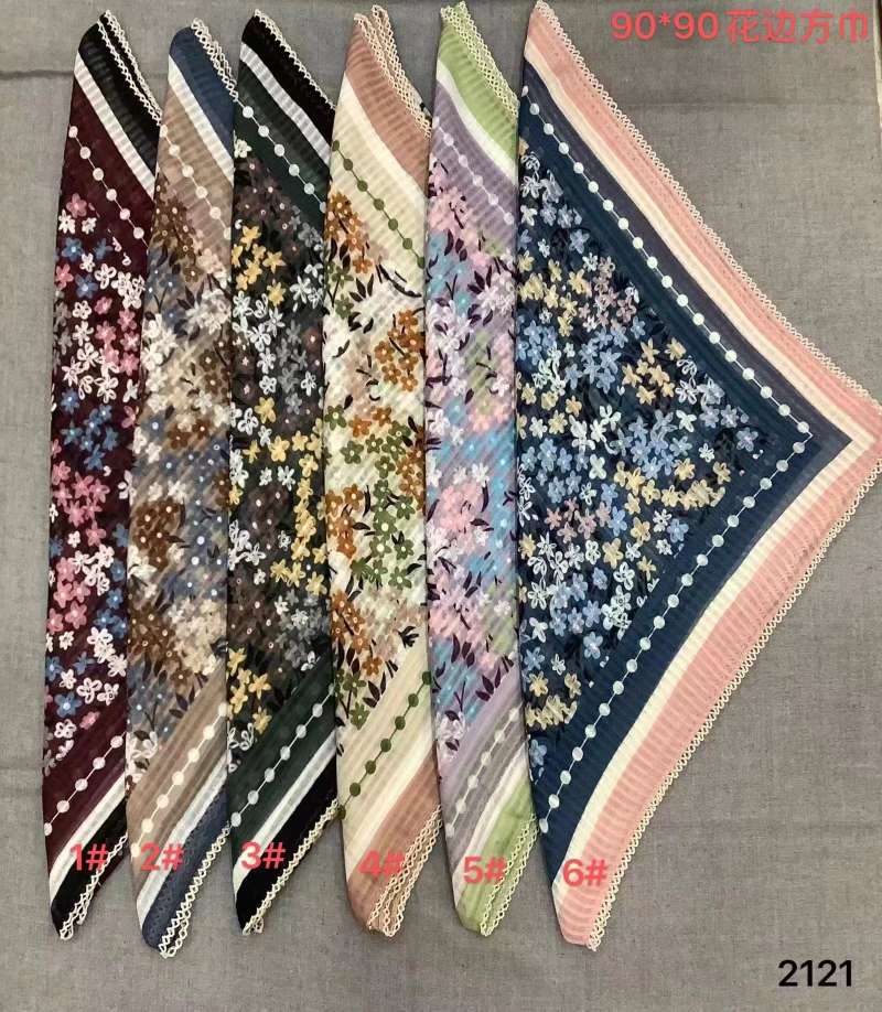 This designer's silk scarf, shawl, sun protection and clothing dual-purpose design features a Middle Eastern-style Muslim headscarf as a fashionable accessory and a light luxury style Item Picture