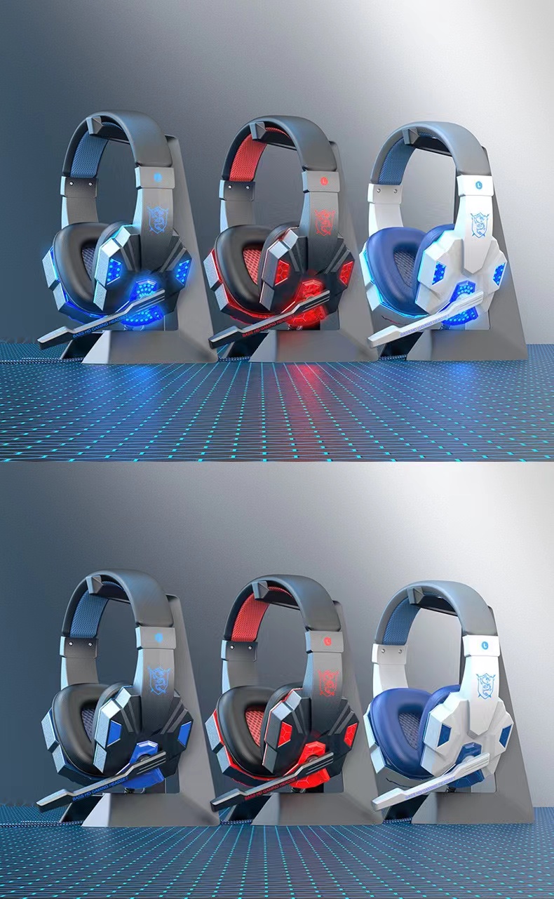 热销SY830MV发光耳機有线笔记本电脑耳麦游戏电竞头戴式耳机详情14