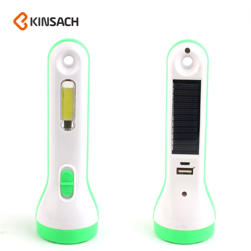 KINSACA星之源 太阳能 / USB充电塑料手电筒