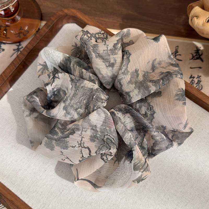 时尚女士发饰头饰套装 头花大肠圈皮筋发圈发绳 韩版甜美饰品头饰礼盒装发圈细节图