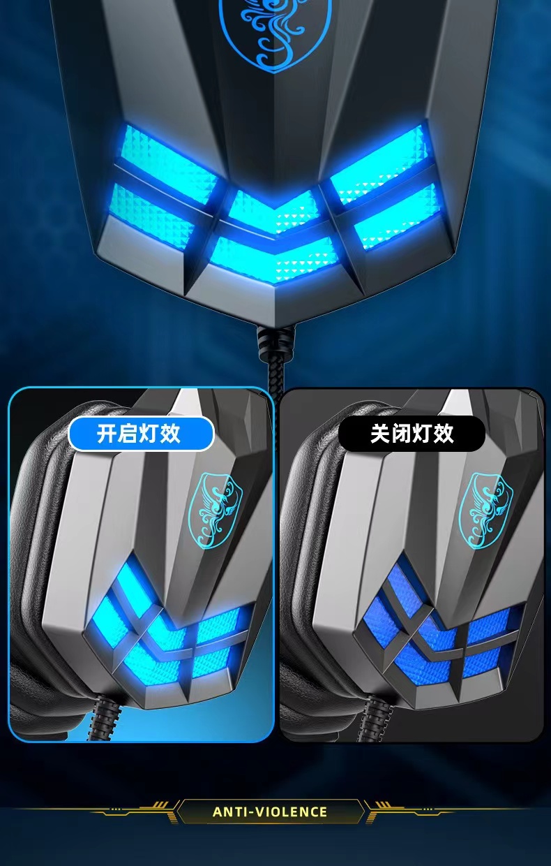 SY850MV台式机笔记本电脑耳机有线电竞游戏耳机头戴式耳麦工厂批详情13