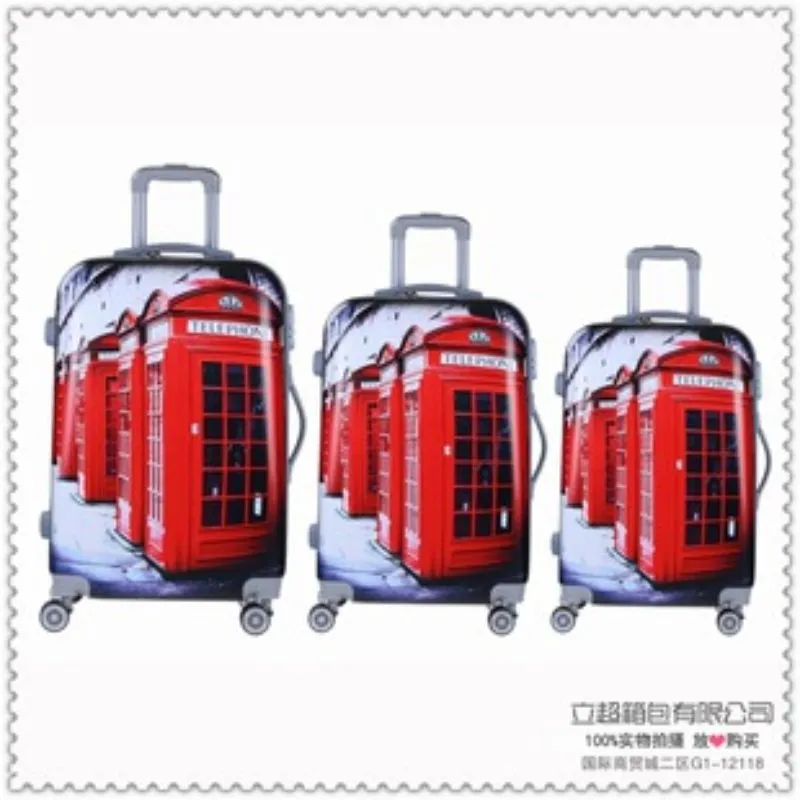Travel Box Small Aluminum Frame Luggage Trolley Box Women Men Universal Wheel 19