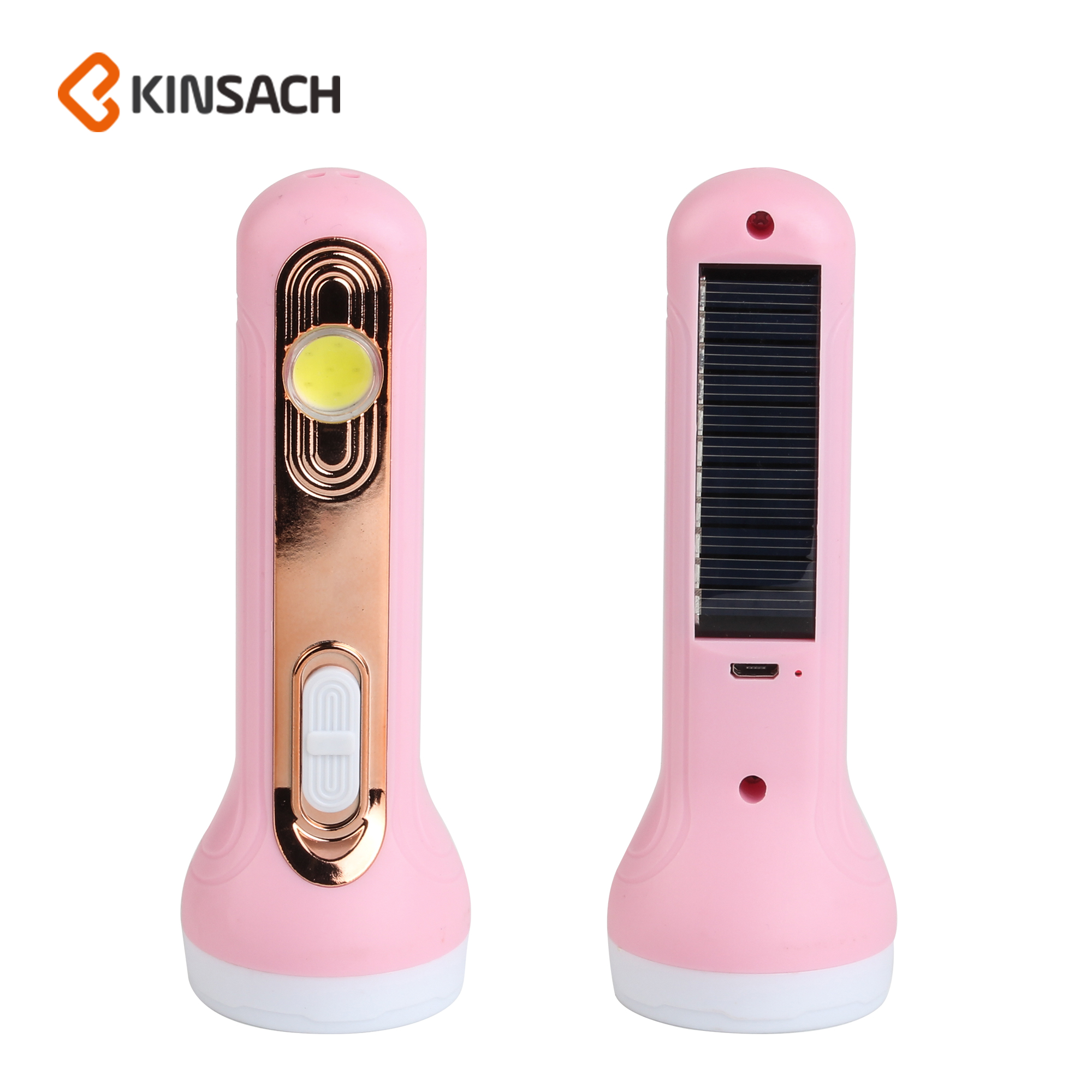 KINSACA星之源太阳能/USB充电塑料手电筒
