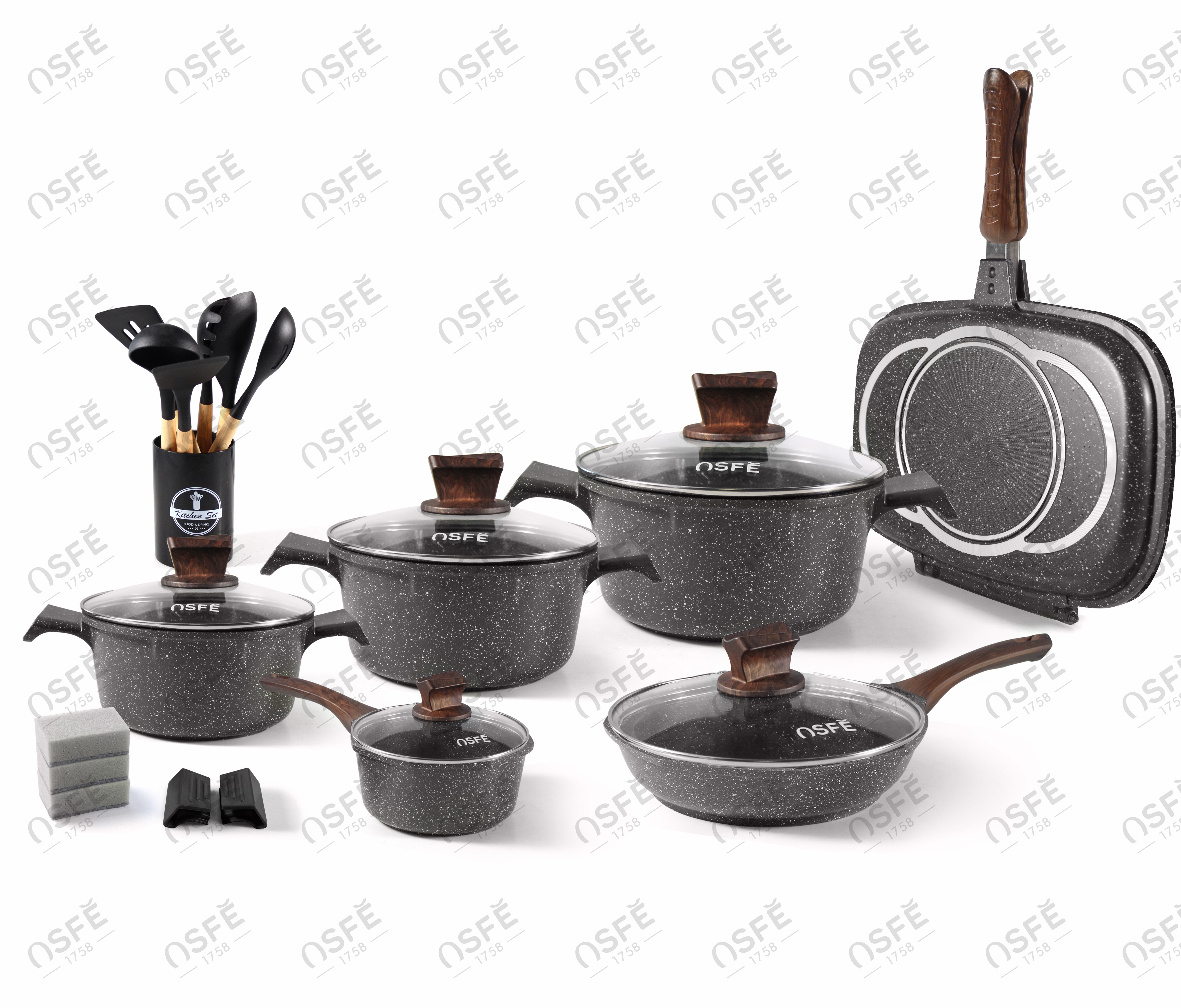 Aluminum Marble Stockpot details Picture