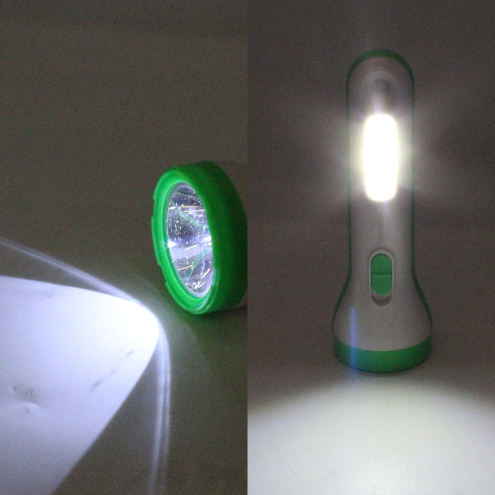 Kinsaca Star Source Solar/Usb Rechargeable Plastic Flashlight Specification drawing