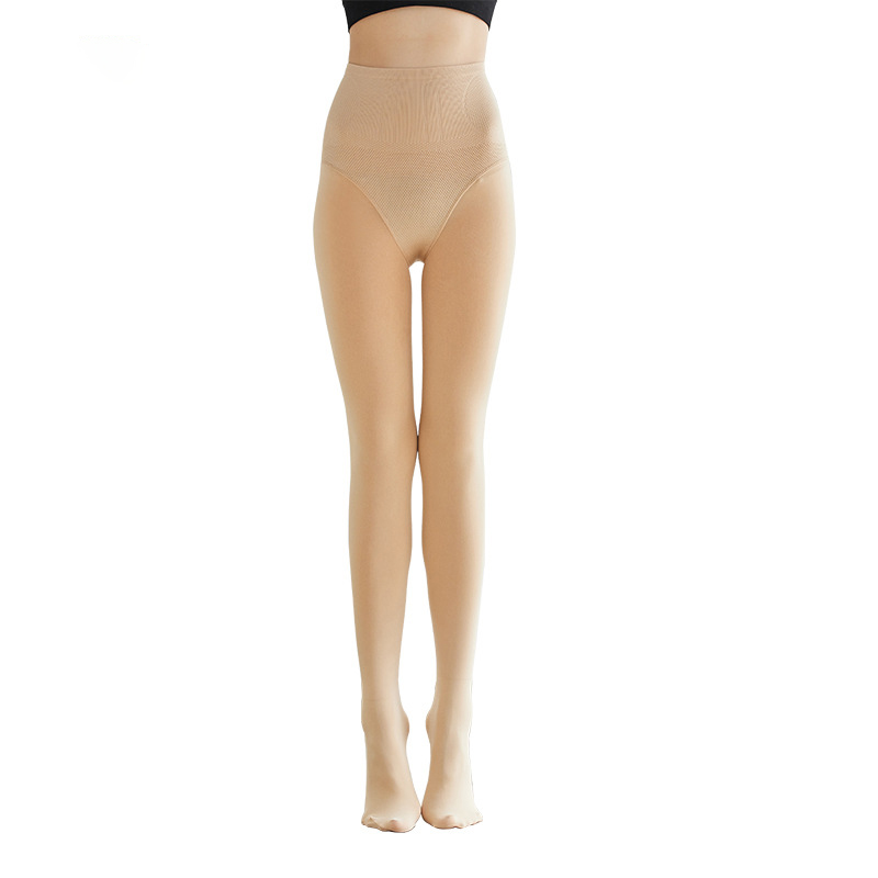 One-piece hair replacement stockings for women, dragon claw fur, sexy flesh color, slimming tummy, lifting buttocks, thin velvet, no fraying, black silk pantyhose, bare-leg pantyhose, one-piece hair replacement