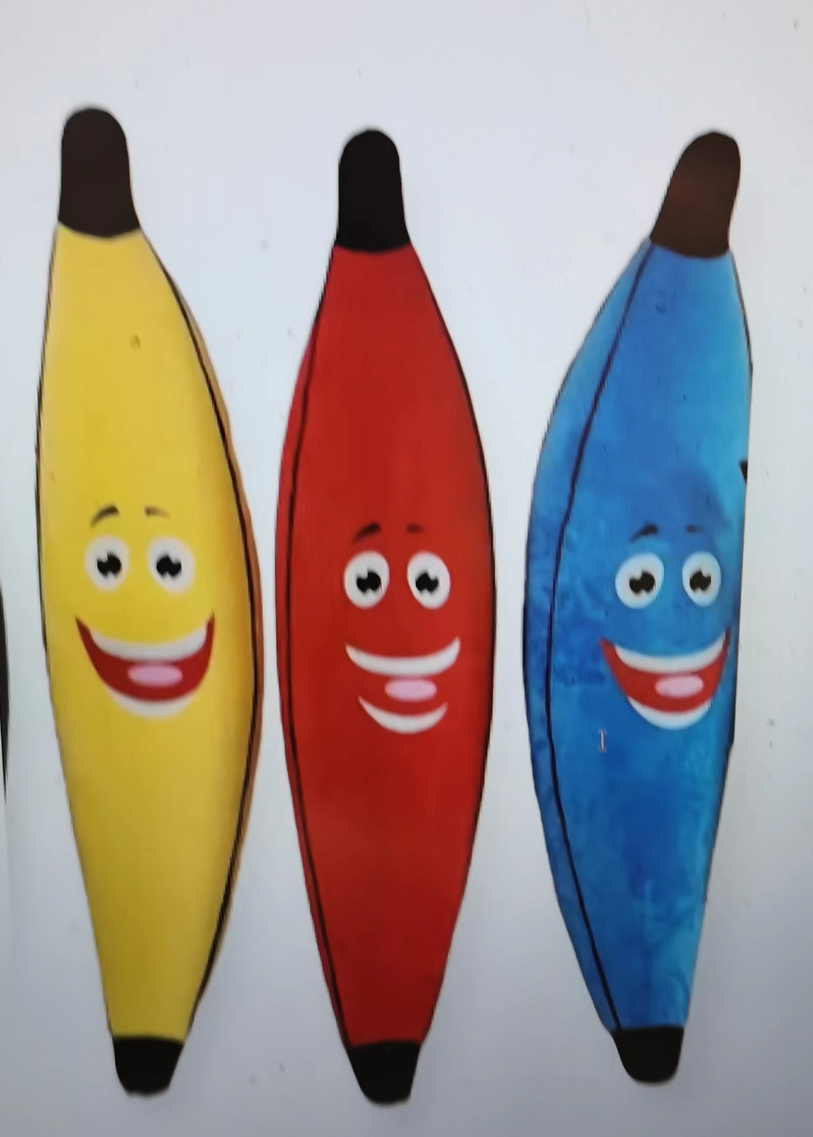 定制毛绒玩具充气香蕉 吹气香蕉抱枕玩具 充气香蕉娃娃