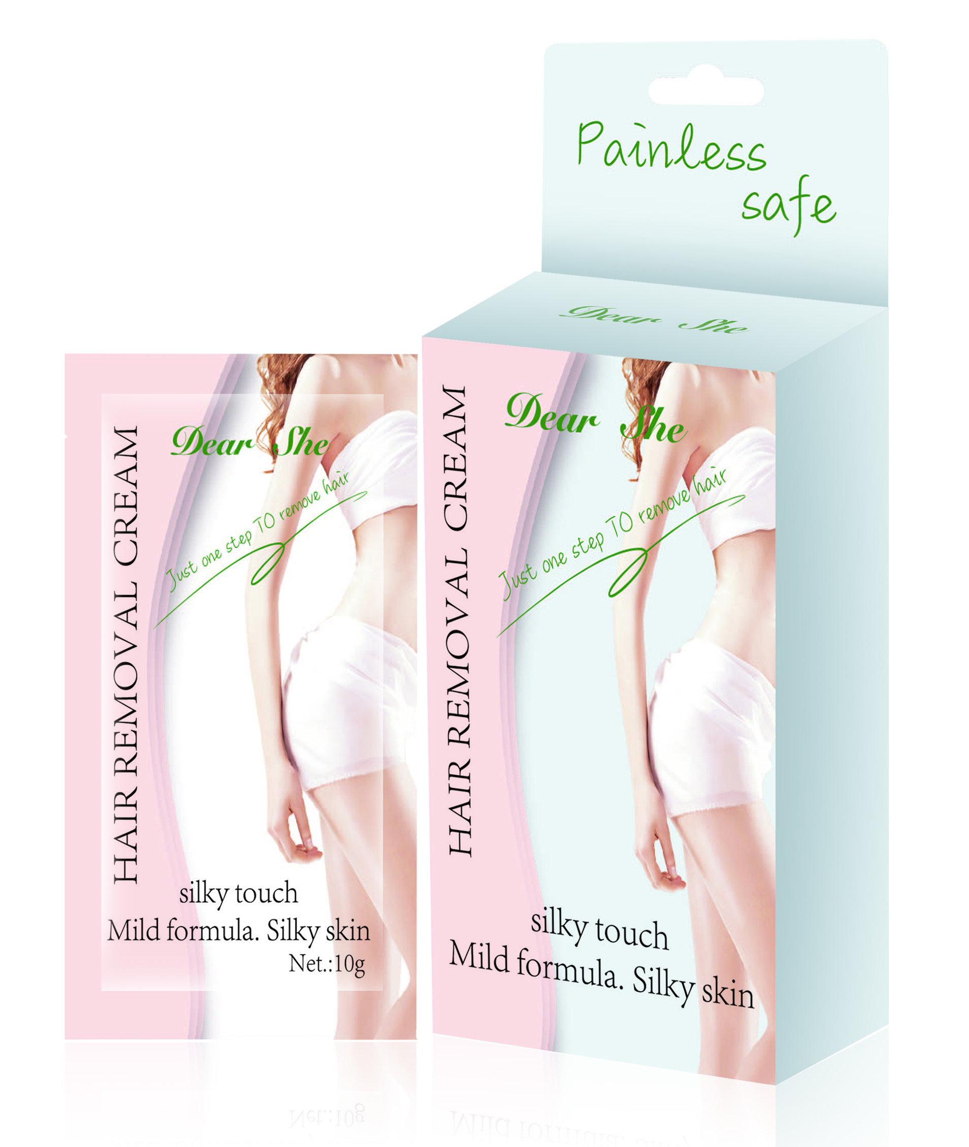 DEAR SHE Body Care Products 10PCS Cross-border foreign trade skin care products wholesale Specification drawing