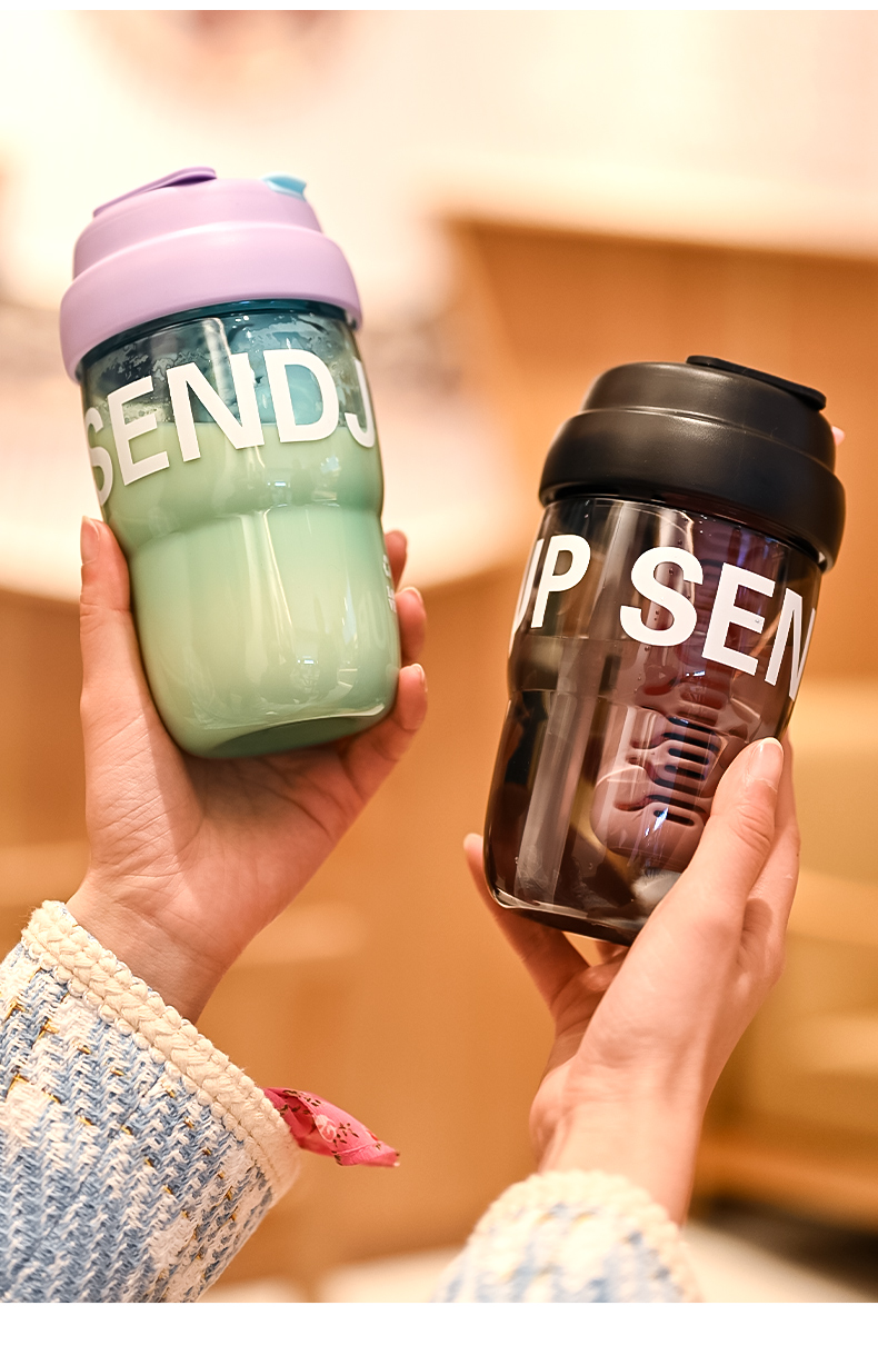 580ML Sentiao Space plastic Cup Straw cup pic 10
