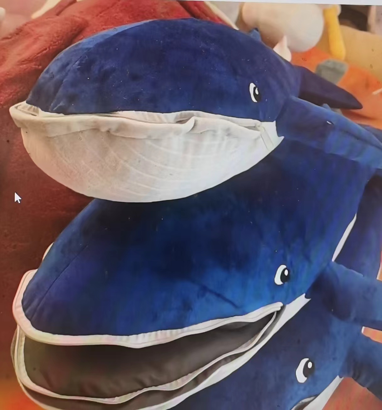 New IKEA whale plush toy throw pillow sofa bedside birthday gift for girls, festival gift for boys and girls Specification image