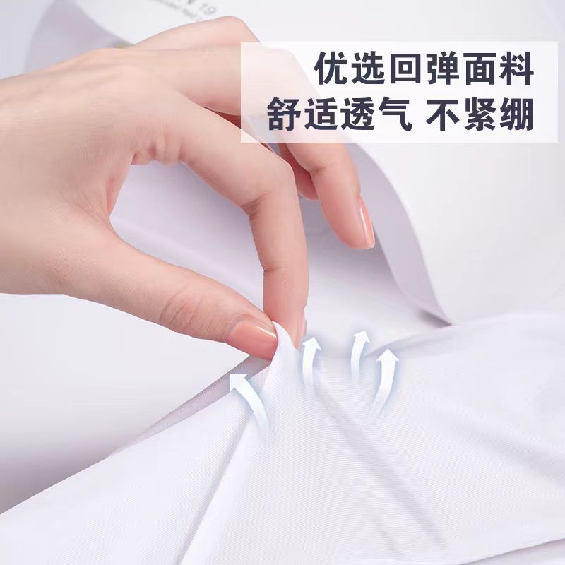 加长美甲手套宽松胖瘦可戴防晒黑防紫外线防UV半指烤灯美甲师保护防护手套详情4