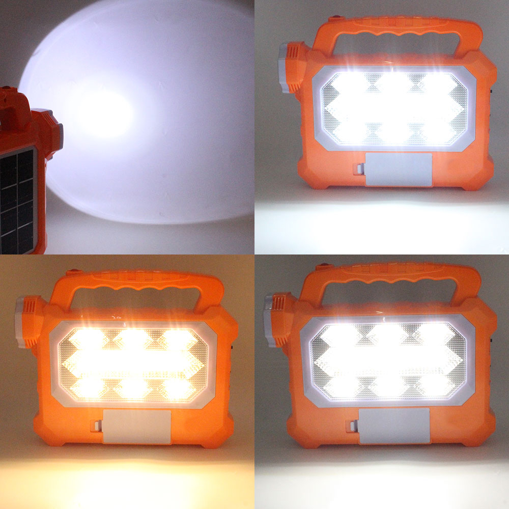 Kinsaca Star Source Usb Output Portable Emergency Light 72* Red Led2+72* White Led+1*Led Specification drawing