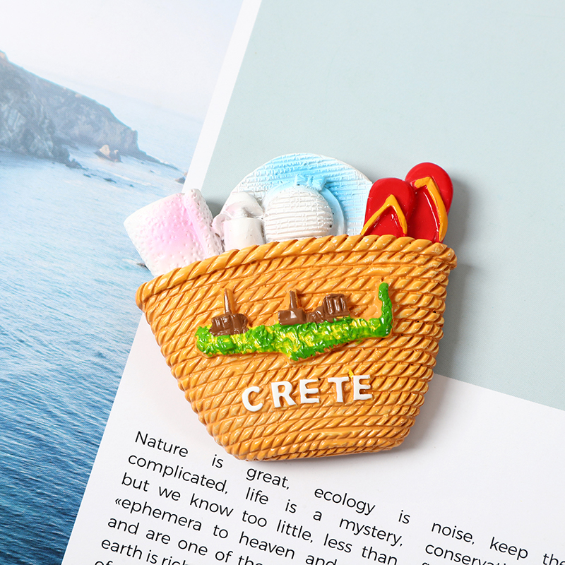 3D hand-painted fridge magnets, decorative items and tourist souvenirs for export to Greece Specification image