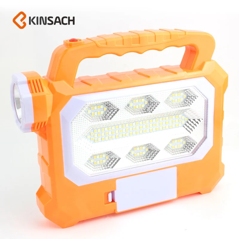 Kinsaca Star Source Usb Output Portable Emergency Light 72* Red Led2+72* White Led+1*Led