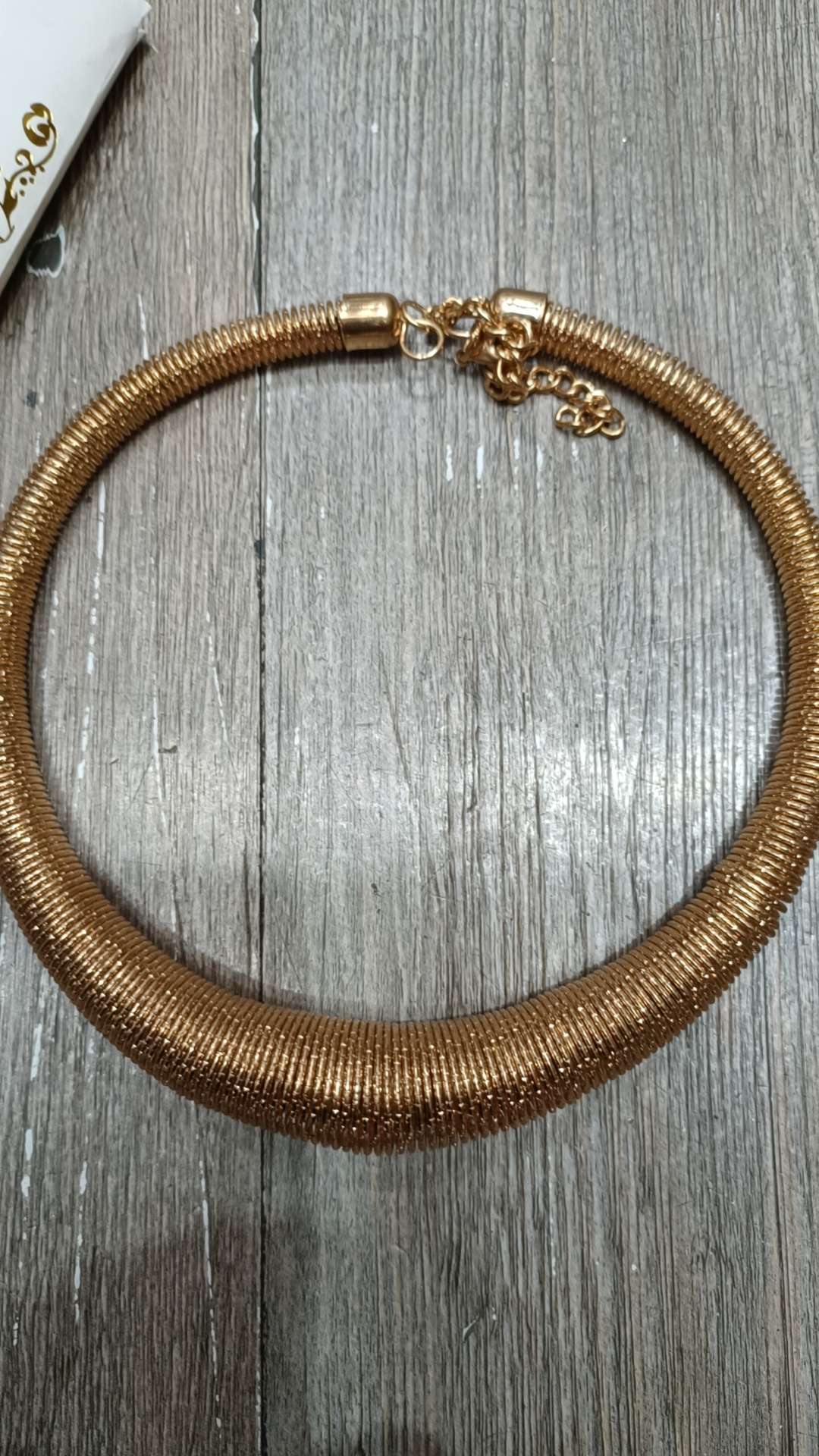 满天星弹簧金色夸张项\