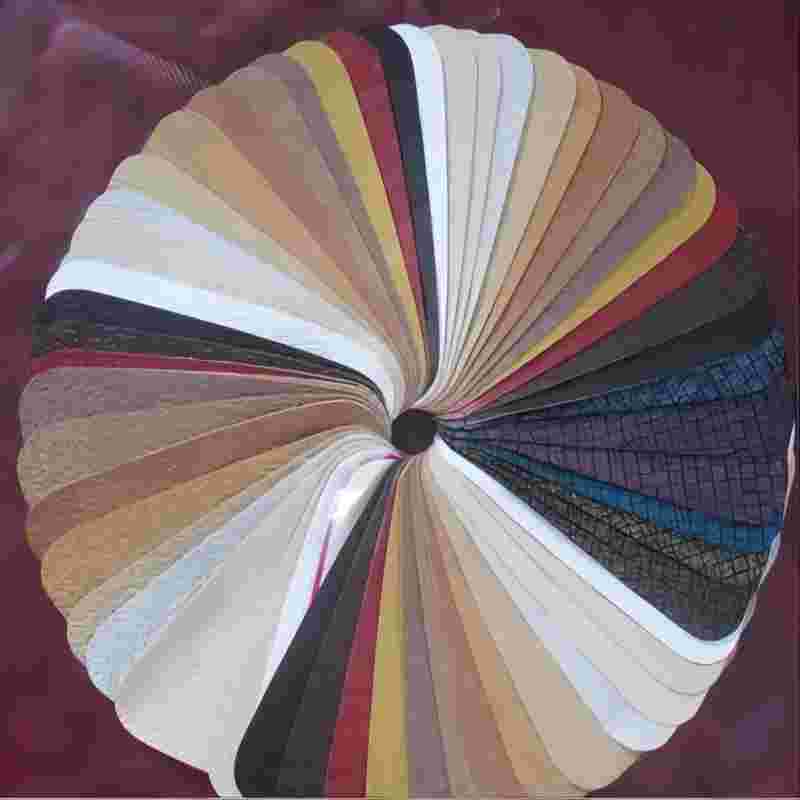 Multi-color fabric PVC artificial leather 001