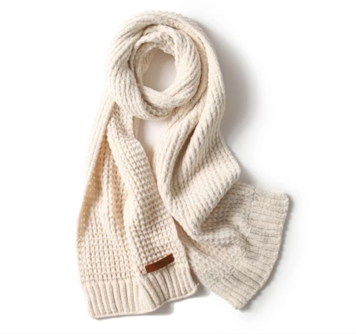 Long women's scarves in solid colors for autumn and winter are versatile