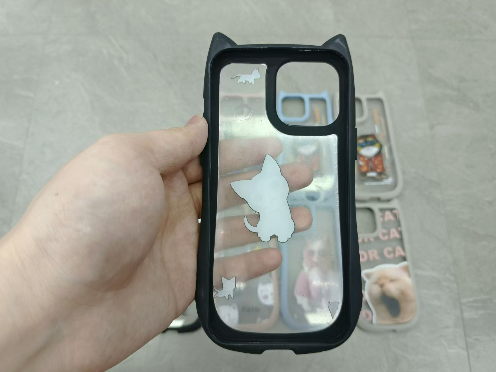 手机壳/iPhone保护套/手机壳透明tpu/手机壳iphone/手机壳OPPO白底实物图