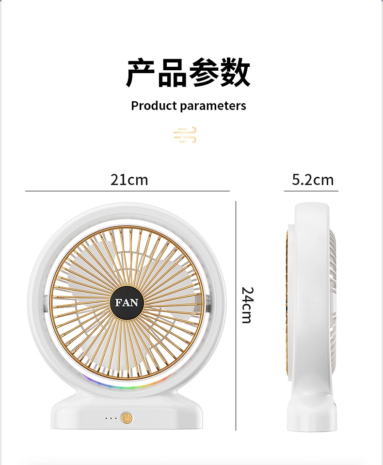 New usb mini fan, desktop electric fan, portable running light, student dormitory quiet office fan, usb charging fan, mini fan detail image 10