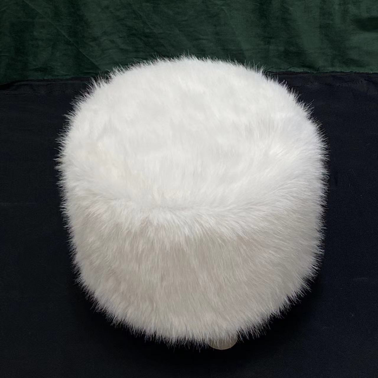 Plush Stool Small Bench Simple Design Space Saving details Picture