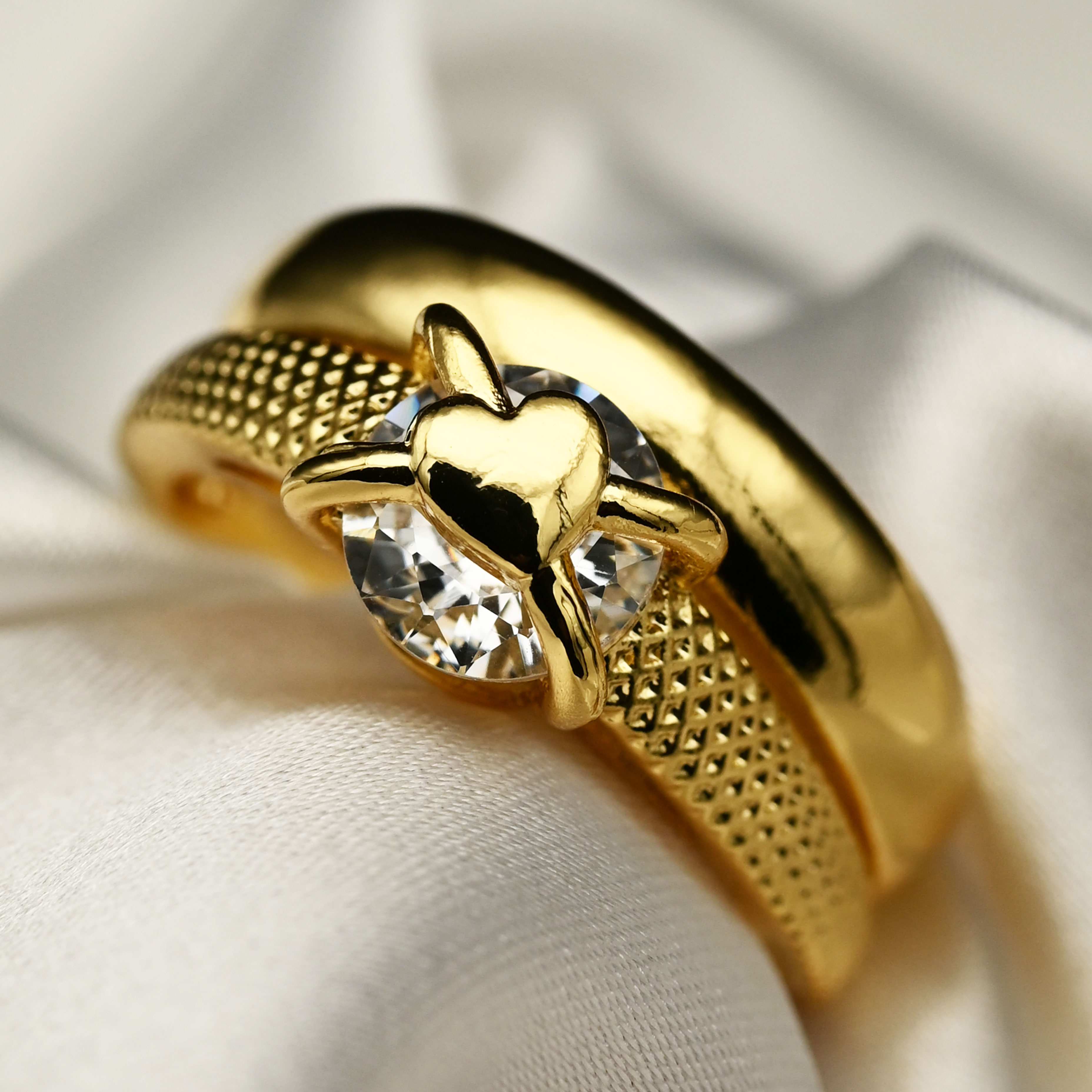 时尚圆环铜微镶锆石戒指保色开口戒食指戒欧美手饰指环批发戒指