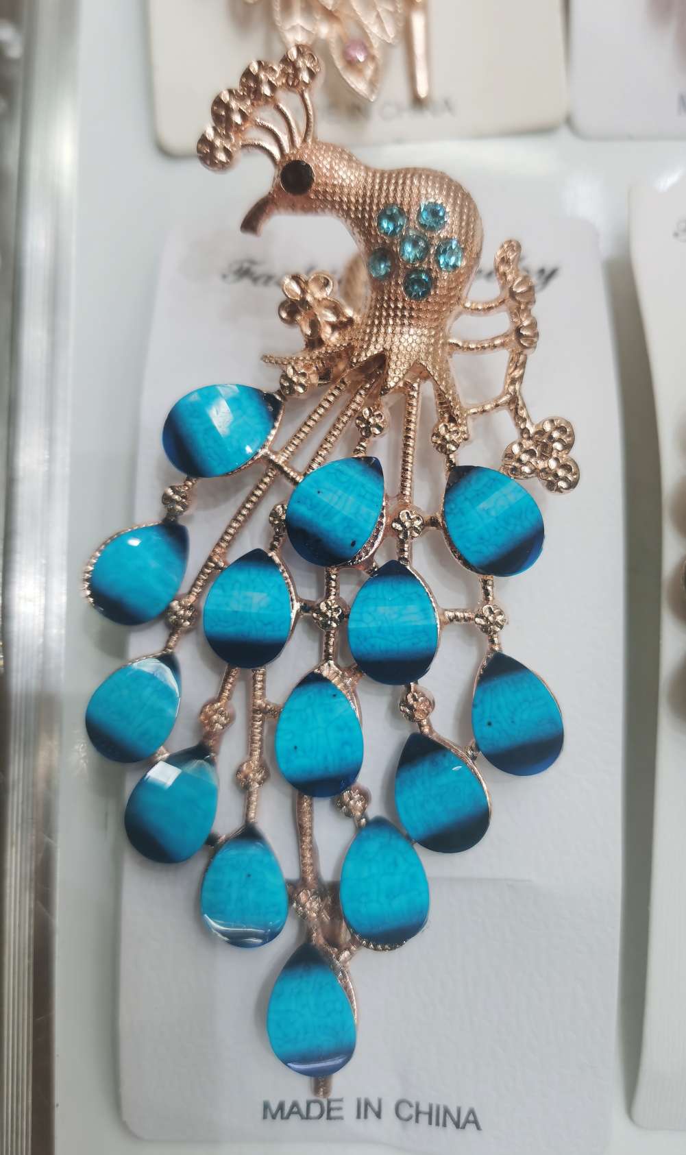 创意饰品发饰头饰发夹 鸭夹 抓夹夹子 精致时尚女士发饰品质经典孔雀款式发夹详情图9