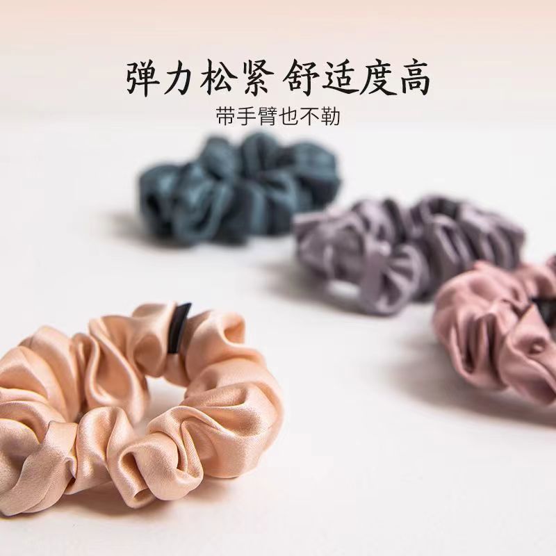 Korean-style hair accessories, fashionable silk large intestine hair bands, silk hair ropes, high-end silk hair bands, Binhan accessories 099 detail image 2