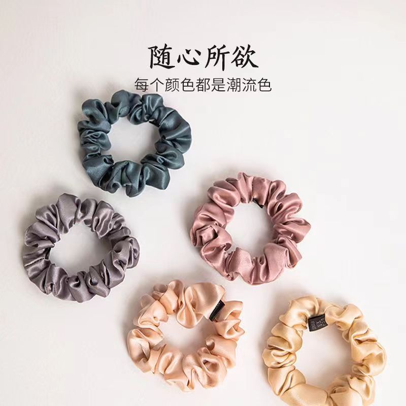 Korean-style hair accessories, fashionable silk large intestine hair bands, silk hair ropes, high-end silk hair bands, Binhan accessories 099 detail image 3