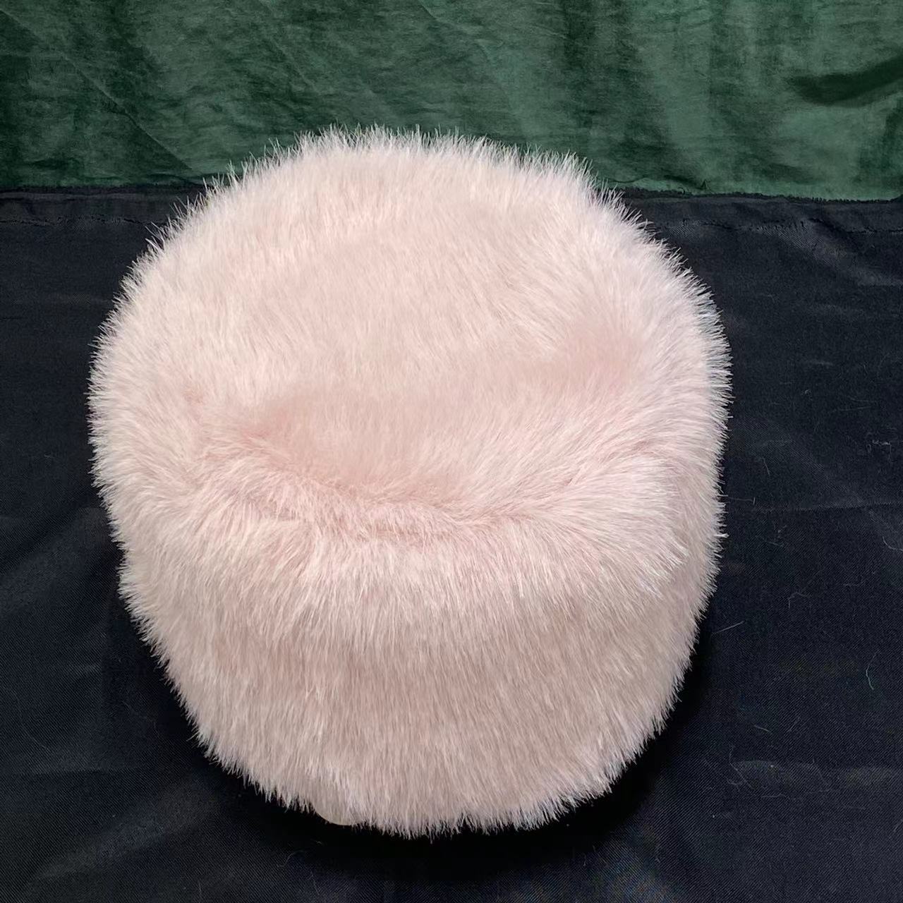 Plush Stool Small Bench Simple Design Space Saving Specification drawing