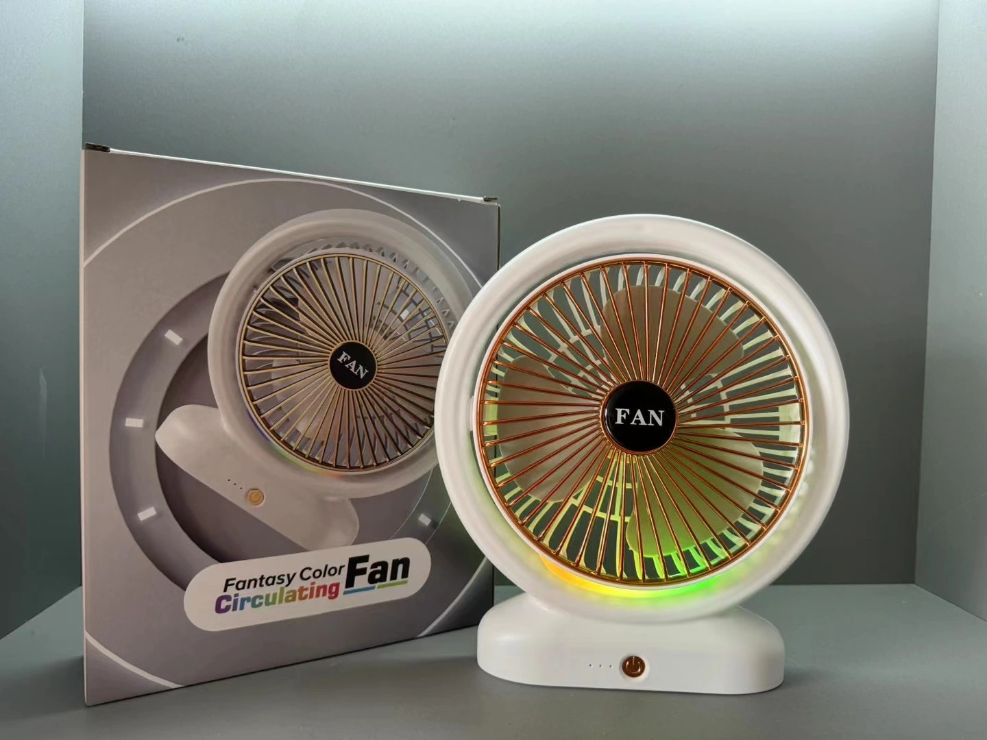 New usb mini fan, desktop electric fan, portable running light, student dormitory quiet office fan, usb charging fan, mini fan detail image 4