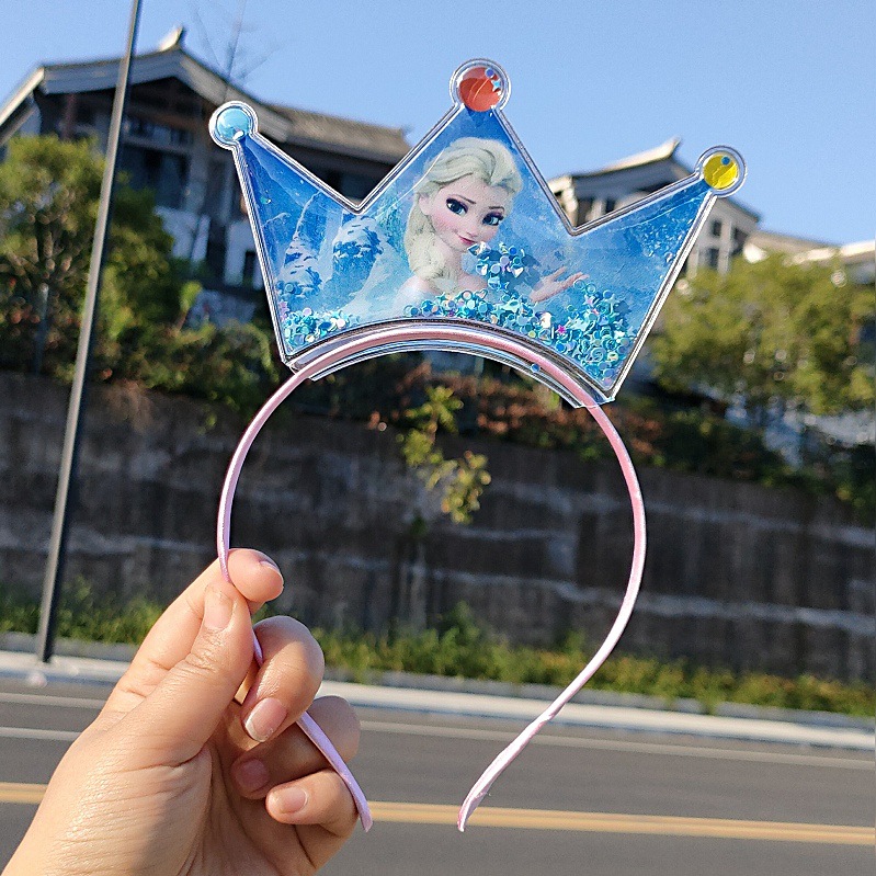 日韩流行 儿童蝴蝶结发箍女孩韩国带齿头箍幼儿园卡通冰雪奇缘公主皇冠头带灯发光生日发箍小女孩女生头饰小学生头饰 星欣饰品详情13