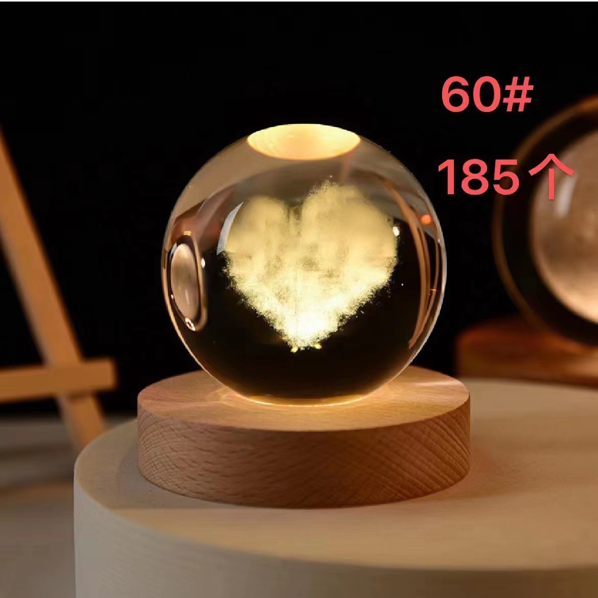 厂家直销星空小夜灯 图片可以定制USB生日礼品情人节礼品3D月球小夜灯详情图10