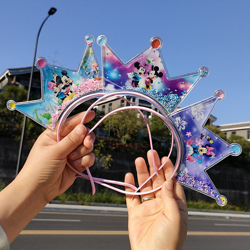 日韩流行 儿童蝴蝶结发箍女孩韩国带齿头箍幼儿园卡通冰雪奇缘公主皇冠头带灯发光生日发箍小女孩女生头饰小学生头饰 星欣饰品详情3