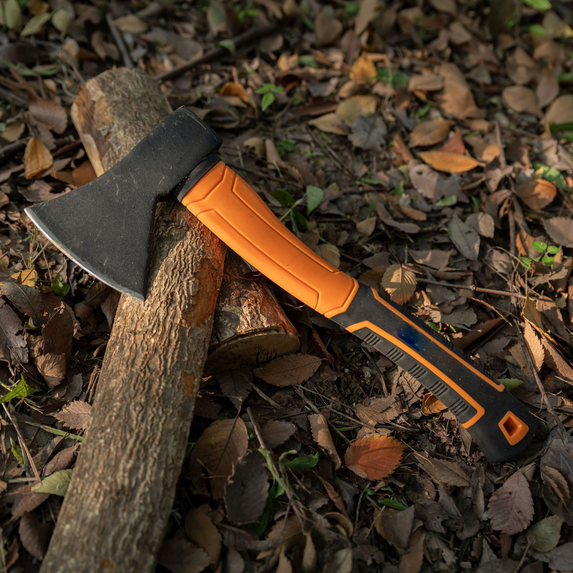 Multi-functional outdoor camping axe, carbon steel forged, chopping and chopping axe, fiberglass handle multi-purpose axe details Picture