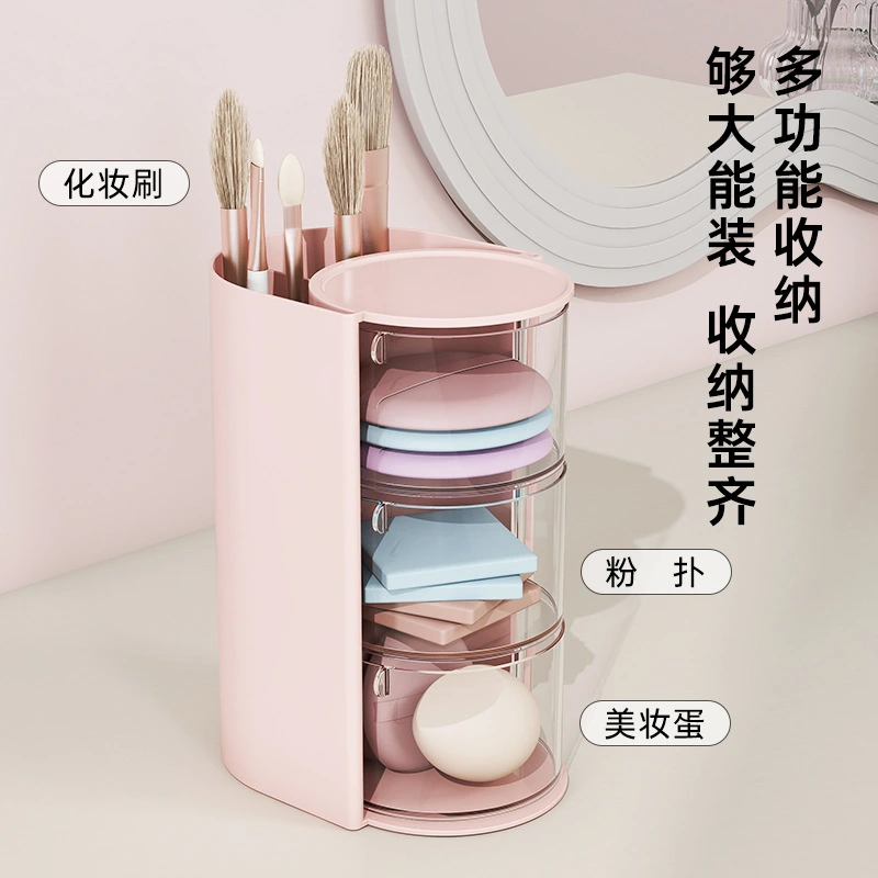 Q35-QY7163A Rotating Cosmetics Storage Box, Multi-layer beauty egg rack, creative compartmentalized storage box detail image 4