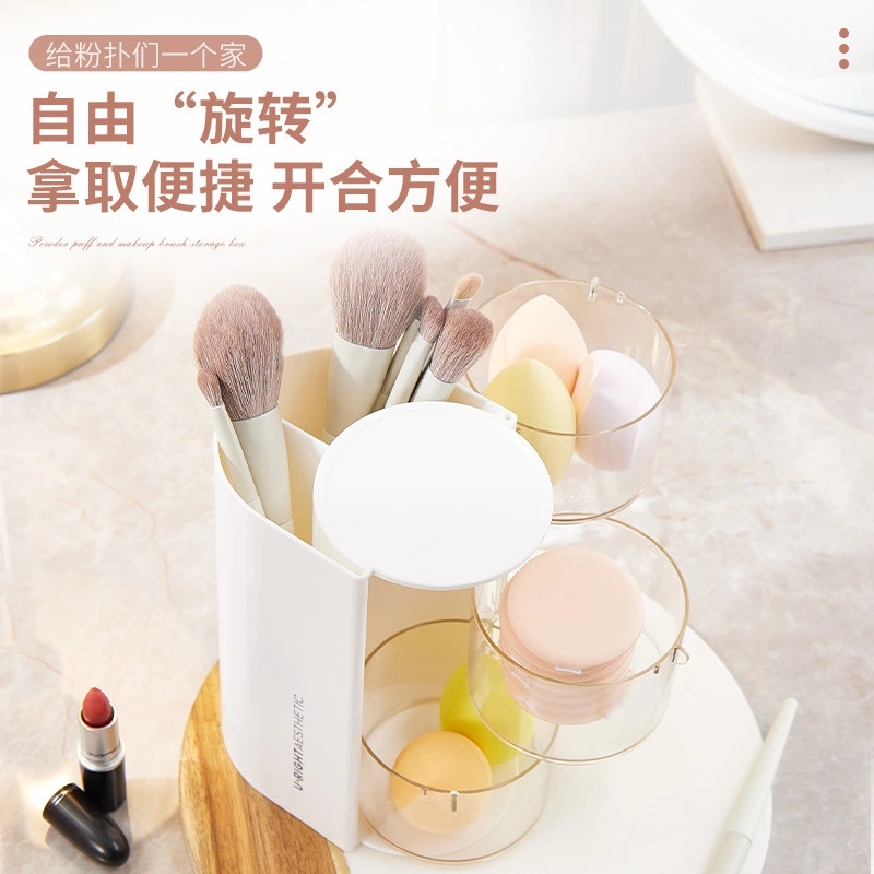 Q35-QY7163A Rotating Cosmetics Storage Box, Multi-layer beauty egg rack, creative compartmentalized storage box detail image 6
